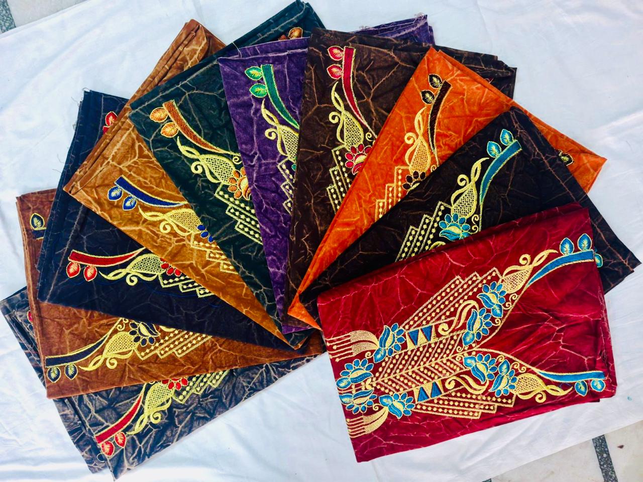 Stone Wash Batik Embroidery