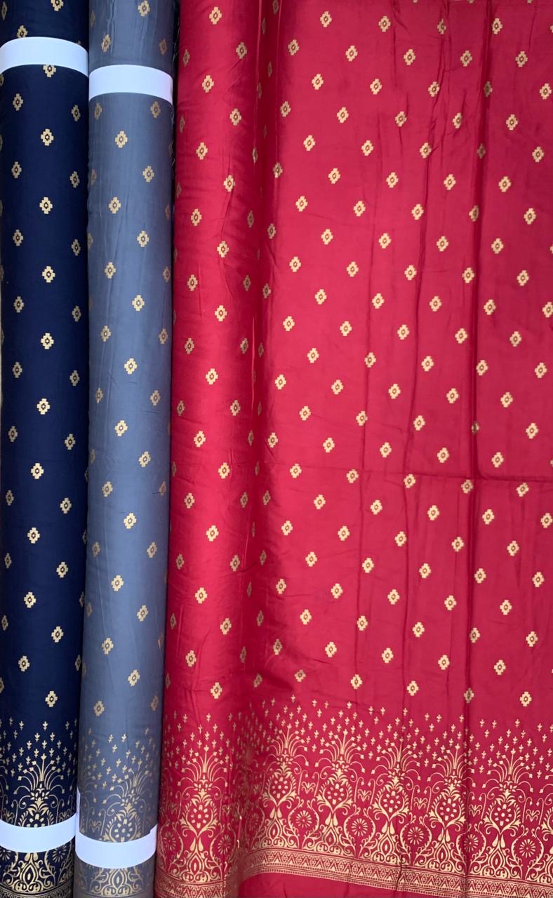 Rayon Gold Print