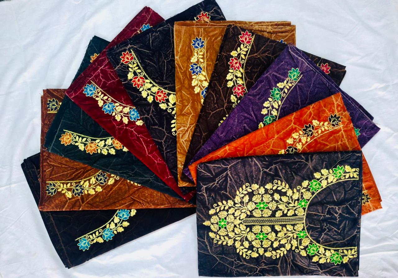 Stone Wash Batik Embroidery